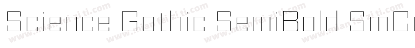 Science Gothic SemiBold SmCnd字体转换